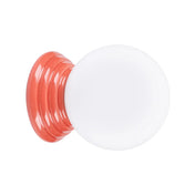 Applique murale boule opaline peach céramique IP44 — vue 8