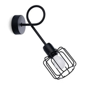 Applique murale cage métallique noire style industriel — vue 4