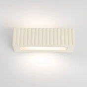 Applique murale céramique beige rainurée E27 moderne — vue 3