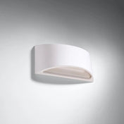 Applique murale céramique blanche G9 verre minimaliste — vue 2