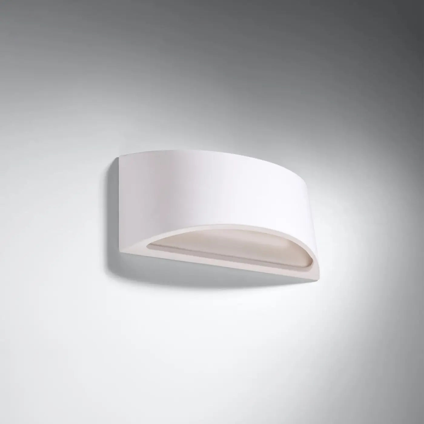 Applique murale céramique blanche G9 verre minimaliste — vue 2