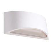 Applique murale céramique blanche G9 verre minimaliste — vue 3