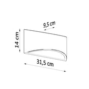 Applique murale céramique blanche G9 verre minimaliste — vue 7