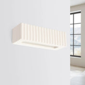 Applique murale céramique blanche rainurée E27 moderne — vue 2