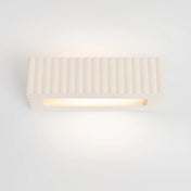 Applique murale céramique blanche rainurée E27 moderne — vue 3