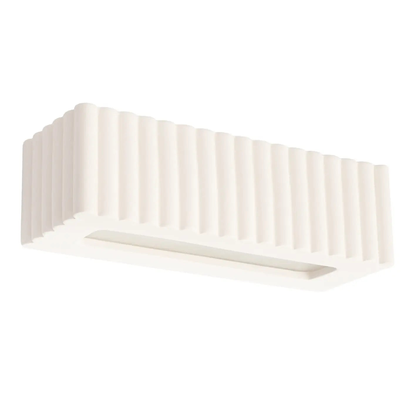 Applique murale céramique blanche rainurée E27 moderne — vue 7