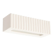 Applique murale céramique blanche rainurée E27 moderne — vue 7