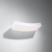Applique murale céramique et verre blanche 2 lumières G9 — vue 2