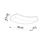Applique murale céramique et verre blanche 2 lumières G9 — vue 7