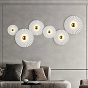 Applique murale circulaire blanche en verre 3 tailles — vue 7