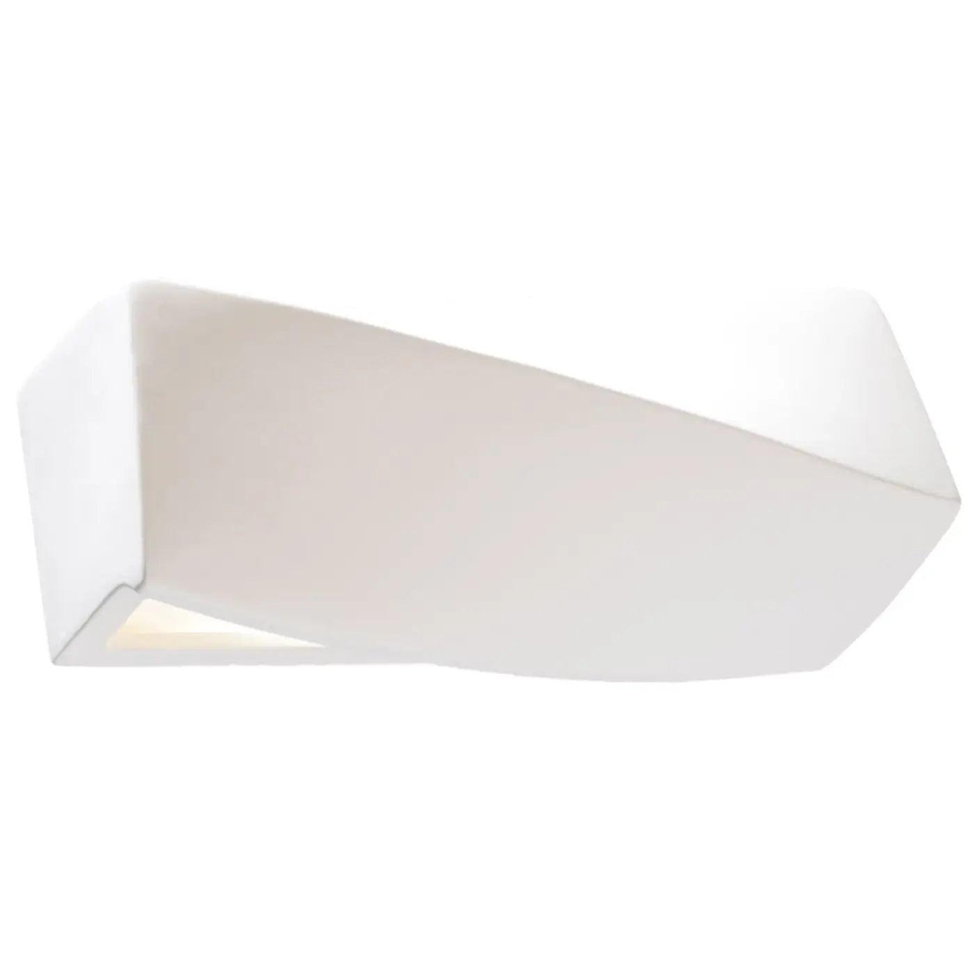 Applique murale compacte céramique et verre blanc E27 — vue 3