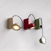 Applique murale compacte en métal vert rouge ou beige — vue 5