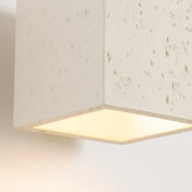 Applique murale cube en béton beige minimaliste — vue 3