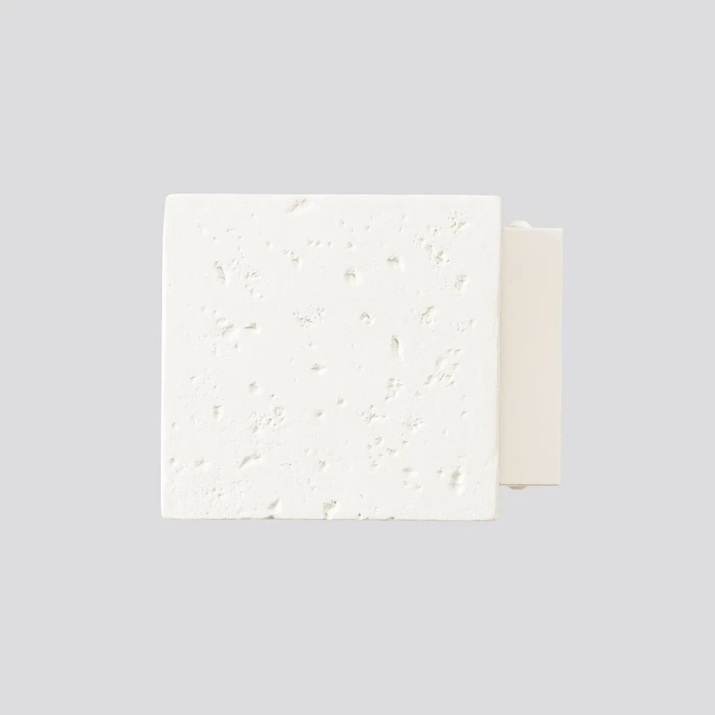 Applique murale cube en béton beige minimaliste — vue 4