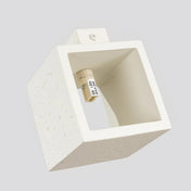 Applique murale cube en béton beige minimaliste — vue 5