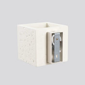 Applique murale cube en béton beige minimaliste — vue 6