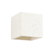 Applique murale cube en béton beige minimaliste — vue 7
