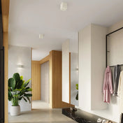 Applique murale cube en béton beige minimaliste — vue 9