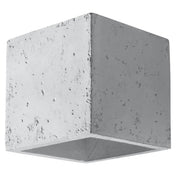 Applique murale cube en béton gris design industriel — vue 3