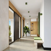 Applique murale cube en béton vert olive style industriel — vue 8