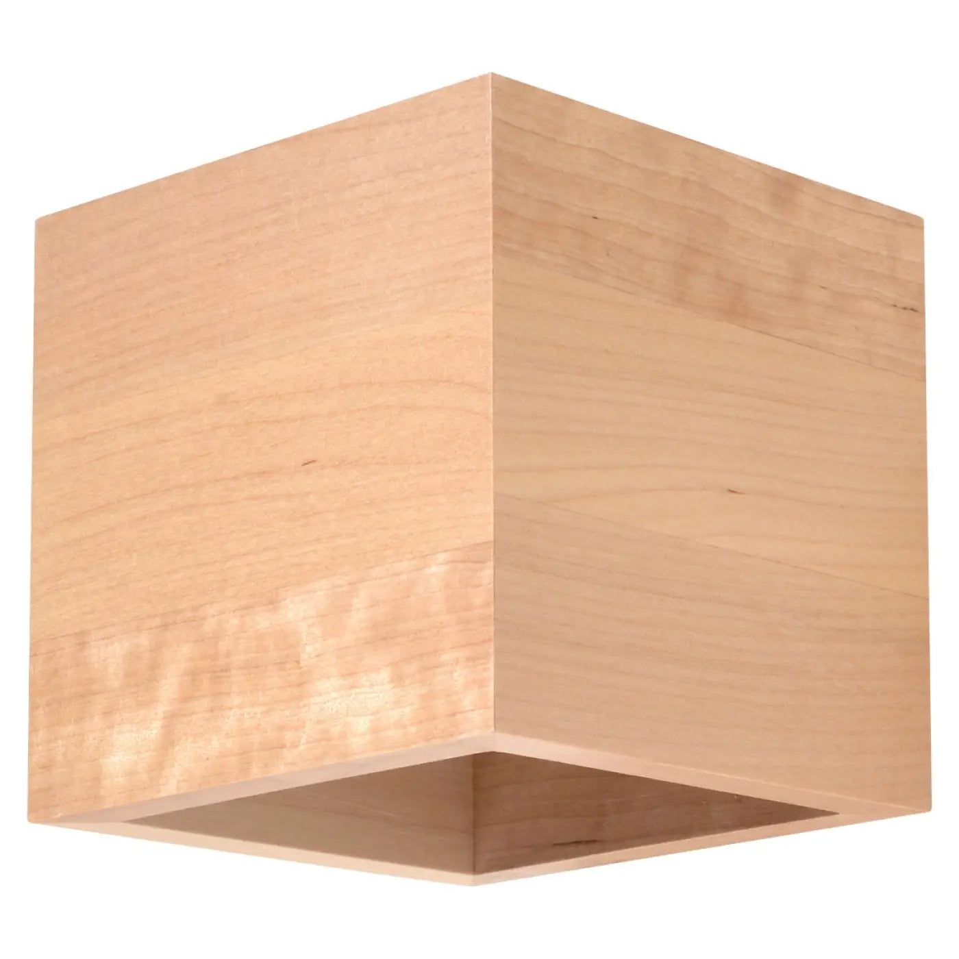 Applique murale cube en bois naturel style scandinave — vue 3