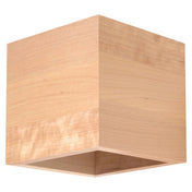 Applique murale cube en bois naturel style scandinave — vue 3