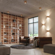 Applique murale cube en bois naturel style scandinave — vue 4