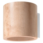 Applique murale cylindre en bois naturel scandinave — vue 3
