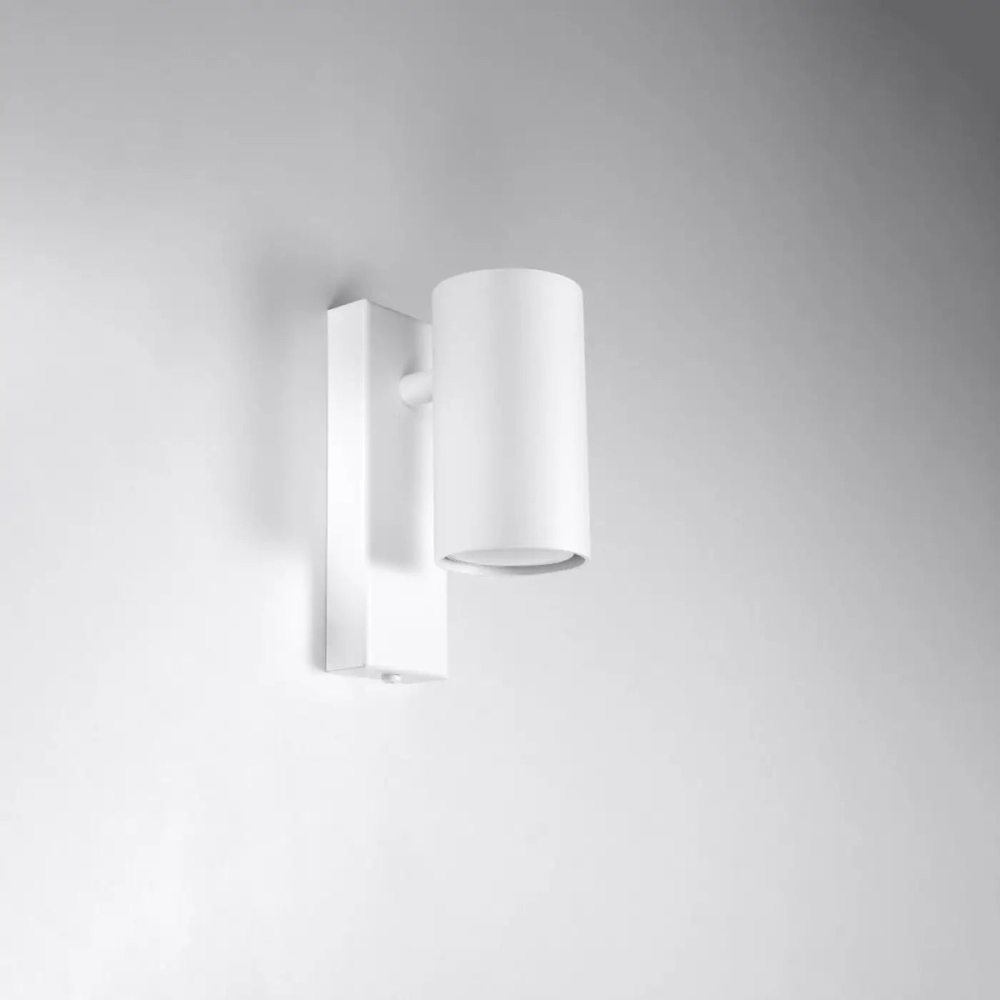 Applique murale cylindre en métal blanc GU10 4000K — vue 2