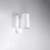 Applique murale cylindre en métal blanc GU10 4000K — vue 2