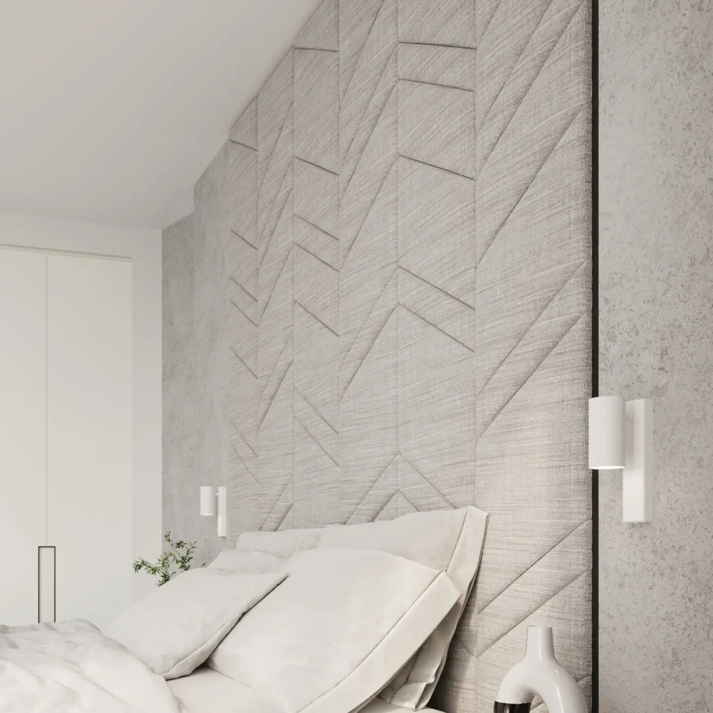 Applique murale cylindre en métal blanc GU10 4000K — vue 5