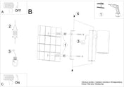 Applique murale cylindre en métal blanc GU10 4000K — vue 8