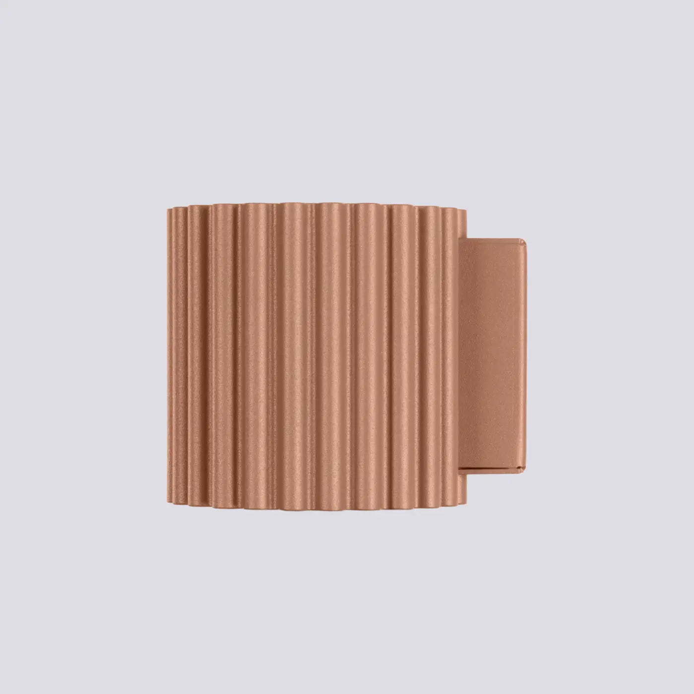 Applique murale cylindrique cannelée moka en aluminium G9 — vue 4