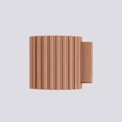 Applique murale cylindrique cannelée moka en aluminium G9 — vue 4