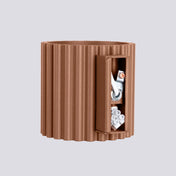 Applique murale cylindrique cannelée moka en aluminium G9 — vue 7
