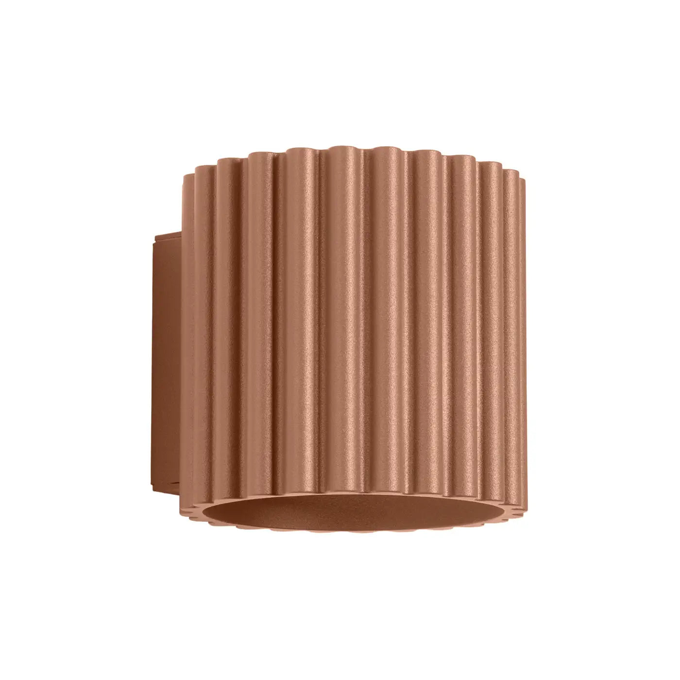 Applique murale cylindrique cannelée moka en aluminium G9 — vue 8