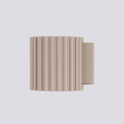 Applique murale cylindrique cannelée taupe en aluminium G9 — vue 4