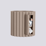 Applique murale cylindrique cannelée taupe en aluminium G9 — vue 7