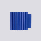 Applique murale cylindrique cannelée ultramarine aluminium — vue 4