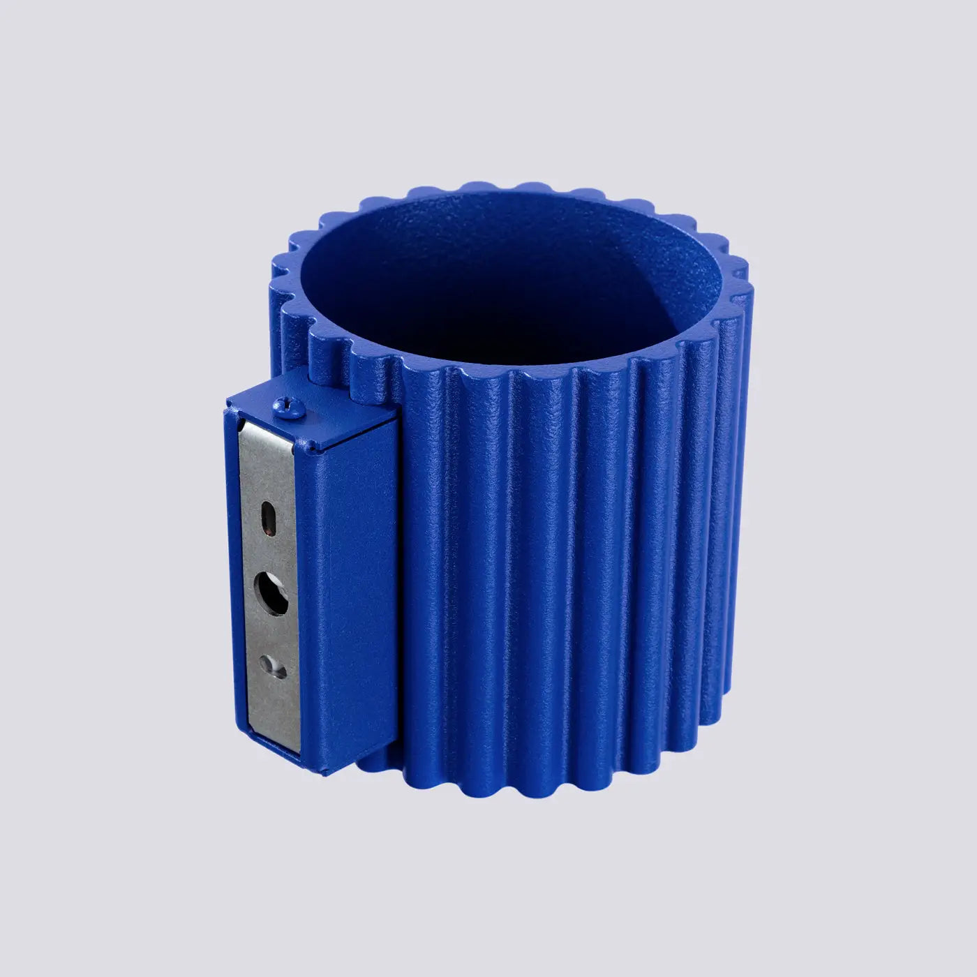 Applique murale cylindrique cannelée ultramarine aluminium — vue 5