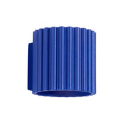 Applique murale cylindrique cannelée ultramarine aluminium — vue 8