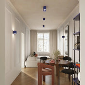 Applique murale cylindrique cannelée ultramarine aluminium — vue 9