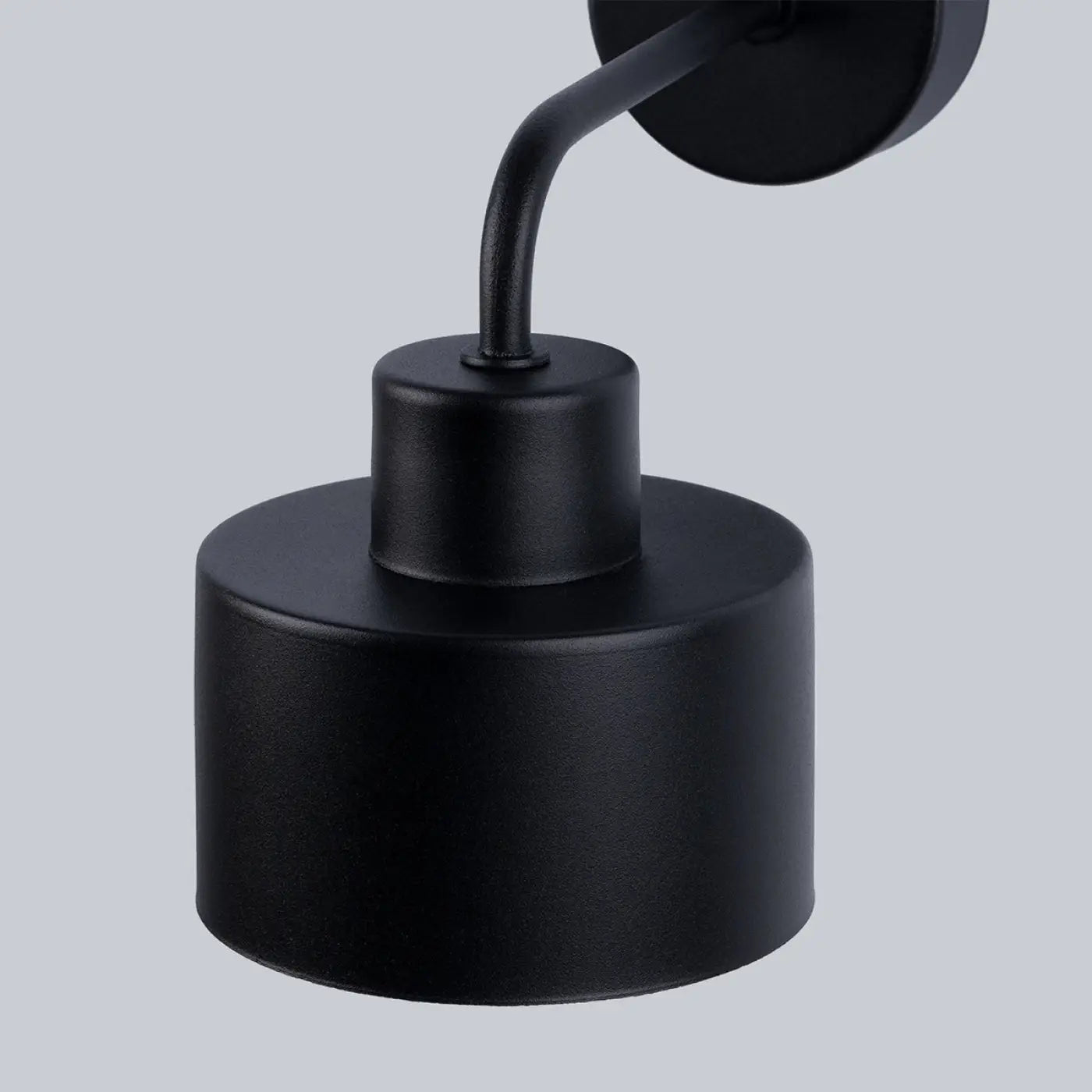 Applique murale cylindrique en acier noir mat E27 — vue 4