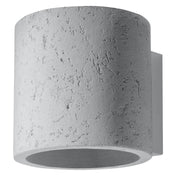 Applique murale cylindrique en béton gris style industriel — vue 3