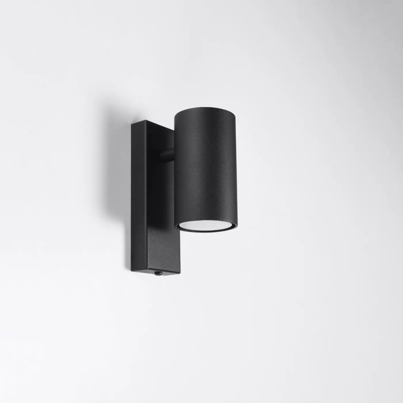 Applique murale cylindrique en métal noir GU10 4000K — vue 2