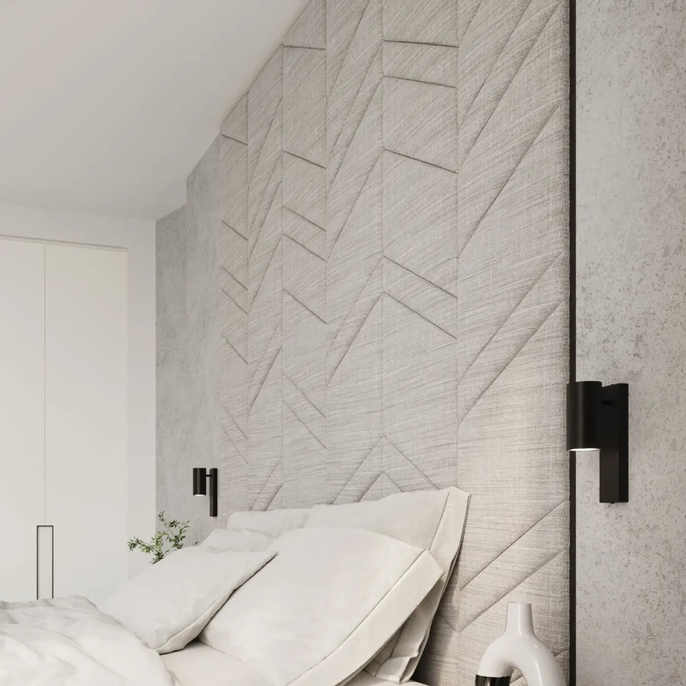 Applique murale cylindrique en métal noir GU10 4000K — vue 5