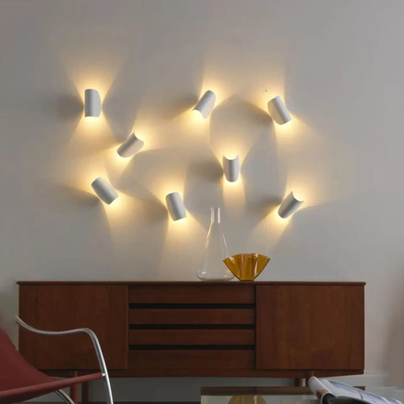 Applique murale design en métal disque courbé LED G9 — vue 2