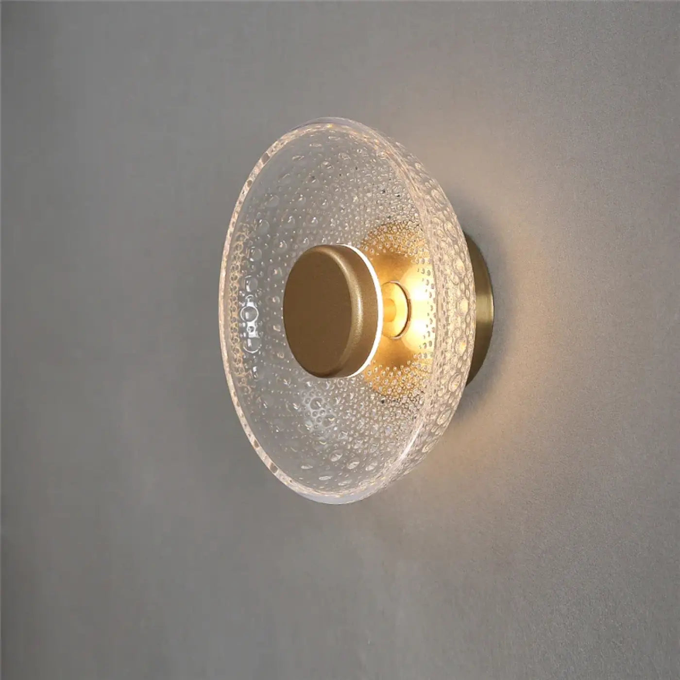 Gold LED glass circular design ceiling light | FASUGEK