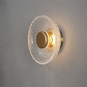 Gold LED glass circular design ceiling light | FASUGEK