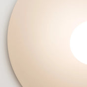 Applique murale disque beige en métal et verre — vue 6